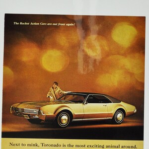 Auto-Werbung Oldsmobile Toronado (general Motors Company classic altes Foto Werbebroschüre Händler Autohaus Olds Rocket gm usa us)