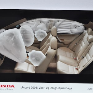 Foto 2003 Von Derna Accord Airbags (Autopresse Fotografie Bild Autohersteller Luxushändler Broschüre Verkaufsposter Druck japanisches Interieur)