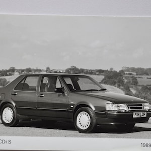 Foto 1989 Saab CDi S (Autopresse Fotografie Bild Autohaus Luxus Händler Händler Broschüre Verkaufsdruck schwedischer Sport Turbo Motor)