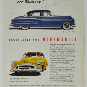 Auto-Werbung Oldsmobile Ninety-Eight 98 & Eighty-Eight 88 (allgemeine Motor-Firma classic altes Foto Werbebroschüre Händler olds USA Auto)