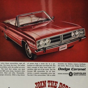 Annonce de voiture Dodge Coronet 500