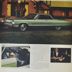 Grote autoadvertentie Chrysler Imperial uit 1967 (motorbedrijf klassieke oude fotoadvertentie onderdelen gedrukte brochure onderdelen dealer dealer auto vs us)