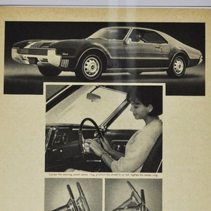 Car Ad Oldsmobile Toronado (general motors company classic old photo advertisement brochure dealer dealership olds rocket gm usa us)