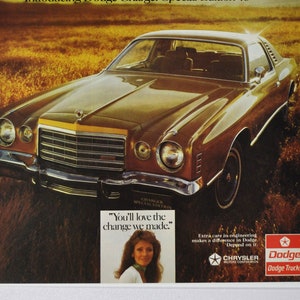 Auto-Werbung 1975 Dodge Ladegeräte Sonderedition (motor company classic alte Foto-Werbeteile Print-Broschüre America Chrysler Motors USA)