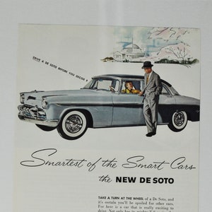 Auto-Werbung DeSoto Adventurer (Motor Company classic altes Foto Werbebroschüre Plakat Teile Händler Autohaus USA classic de soto auto US)