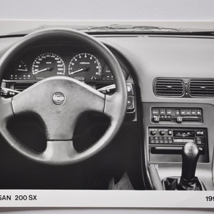 Foto 1991 Von Renault 200 SX (Autopresse Fotografie Bild Autounternehmen Luxus händler Verkaufsprospekt Druck Poster alt auto japanisch 200SX)