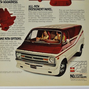 Auto-Werbung 1978 Dodge Street Van (motor company classic altes Foto-Werbeteile-Print-Broschüre Autohaus Autohaus america Chrysler Motors)