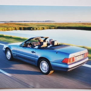 Large Photo 1997 Mercedes Benz SL (foto stampa auto foto auto auto azienda lusso brochure lusso tedesco cabriolet cabrio)