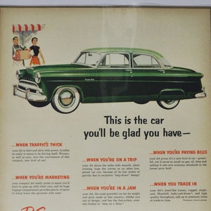 Grande pubblicità per auto Hudson Super Jet (azienda automobilistica, vecchia foto classica, pubblicità, brochure stampata, concessionario classico, automobile, USA)