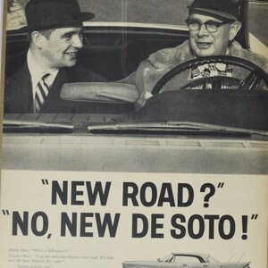 Grande pubblicità per auto anni '50 DeSoto (azienda automobilistica classica vecchia foto pubblicità stampa brochure retrò concessionario concessionaria classica de soto auto usa us)