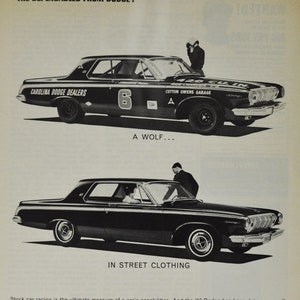 Auto-Werbung 1963 Dodge ( Motor Company classic altes Foto Reklameteile Print-Broschüre Händler Autohaus Amerika Chrysler Motors USA US Auto)
