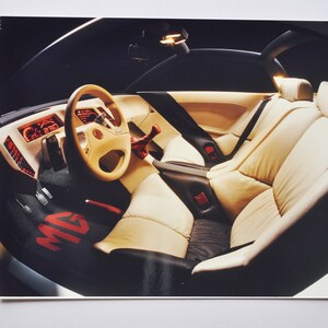 Großes Foto MG Sports Car Interior (Autopresse Fotografie Bild Autohaus Händler Broschüre Sales Print Poster British England Race Auto)
