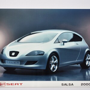Großes Foto 2000 Sitz Salsa Concept Car (AutoPresse Fotografie Bild Autohändler Broschüre Verkaufsdruck Poster Prototyp Spanien Auto)