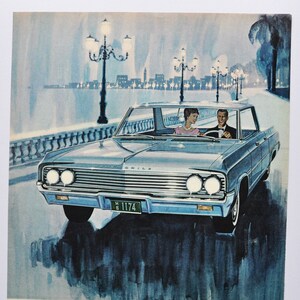 Pubblicità di un'auto di grandi dimensioni, Oldsmobile del 1963 (GM General Motors Company, pubblicità fotografica classica, parti, brochure stampata, Olds 98, Ninety-Eight, Super 88)
