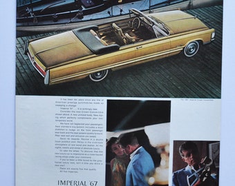 大型自動車広告 1967 クライスラー インペリアル (自動車会社