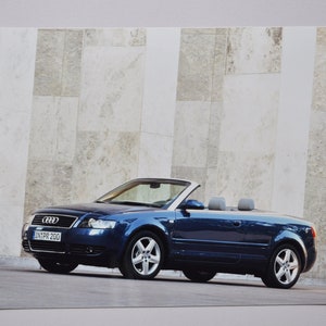 Grande Foto 2001 Audi A4 Cabriolet (foto stampa auto foto auto auto azienda lusso brochure lusso tedesco auto cabrio sport A 4)