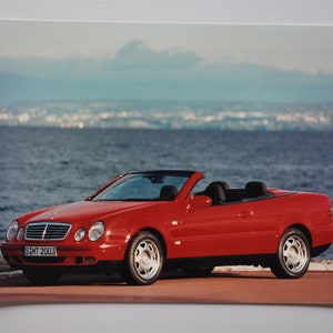 Large Photo 1997 Mercedes Benz CLK Cabrio (foto stampa auto foto auto auto azienda lusso brochure lusso tedesco cabriolet)