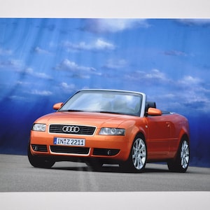 Grande Foto 2001 Audi A4 Cabriolet (foto stampa auto foto auto auto azienda lusso brochure lusso tedesco auto cabrio sport A 4)