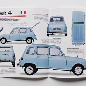 Spektren Renault 4 (1961-1992) (Auto foto stat info specs broschüre teile ad old vintage classic european retro sports auto france paris)