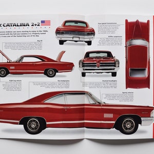 Specificatieblad Pontiac Catalina 2+2 (1964-1967) (autofoto stat info printspecificaties brochure onderdelenadvertentie oude retro vintage dealer dealer GM usa)