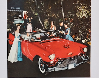 Cadillac Car Ad - Vintage Original (1957 Cadillac, Motor Car Division, General Motors Corporation, classic auto, old, advertisement, retro)