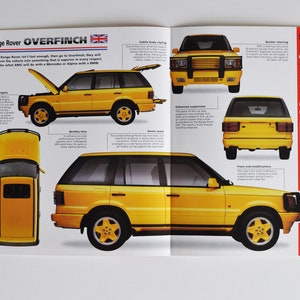 Fiche technique Range Rover Overfinch (1990-AUJOURD'HUI) (photos de voiture, informations statistiques, caractéristiques de la brochure, pièces détachées et ancienne impression vintage classique Grande-Bretagne)