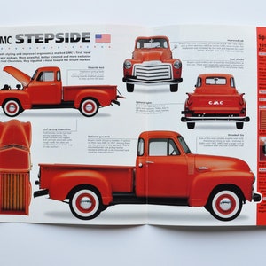 Datenblatt GMC Stepside (1947-1954) (auto foto zustand info spezifikationen broschüre druck teile und alter vintage retro truck general Motors usa)