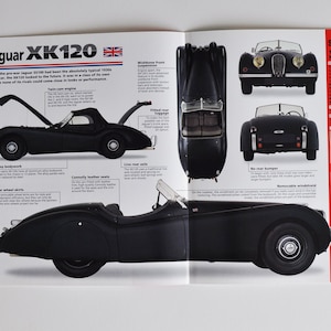Datenblatt Jaguar XK120 (1948-1954) (Auto Foto Stat Info Specs Broschur Teile ad old vintage print classic Motor England Coventry Auto UK)