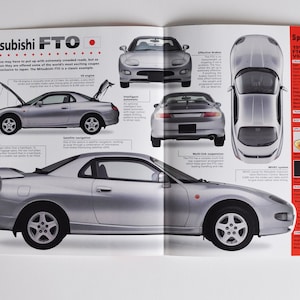 Fiche technique Mitsubishi FTO (depuis 1995) (photos de voitures, stats, informations, brochures, impression de pièces, publicité vintage, vieille voiture de sport, course, japon)