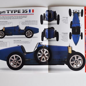Fiche technique Bugatti Type 35 (1924-1930) (voiture photo stat info specs brochure pièces annonce vintage classic auto france automobile sports Molsheim)