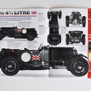 Spec Sheet Bentley 4 1/2 Litre (1927-1931) (auto foto stat info specs brochure onderdelen ad oude print sport race Cricklewood Engeland Le Mans)