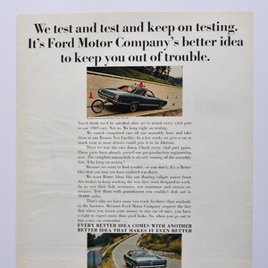 Large Car Ad 1969 Ford LTD (motor company classic old photo advertisement parts print brochure dealer dealership auto luxury 2-door Hardtop)