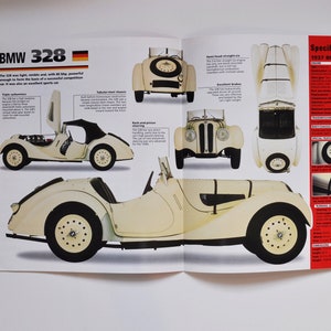 Technisches Datenblatt BMW 328 (1936-1940) (auto foto zustand info spezifikationen broschüre teile alte vintage vintage klassiker retro rennsport limousine germany)