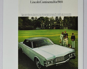 車の広告 1969 リンカーン コンチネンタル (フォード モーター