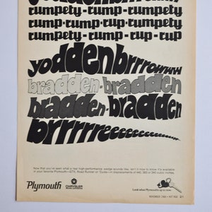 Auto-Werbung 1968 Plymouth gabx / Road Runner / Cuda ( Motor Company alte Klassik Foto Werbung Teile- Print-Prospekt Autohändler Chrysler-Race)