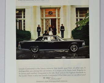 車の広告 1969 リンカーン コンチネンタル (フォード モーター