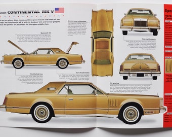 Ficha técnica do Lincoln Continental MK V 5 (1977-1979) (fotos do carro, informações estatísticas, especificações, folheto, peças, anúncio antigo, retrô, concessionária)