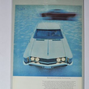 Annuncio di auto di grandi dimensioni Buick Riviera (general motors company GM vecchia foto vintage classica pubblicità parti stampa poster auto garage personalizzato usa noi)
