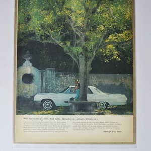 Annuncio di un'auto di grandi dimensioni degli anni '60? Buick LeSabre (general motors company GM vecchia foto vintage classica pubblicità parti stampa poster auto usa Le Sabre)