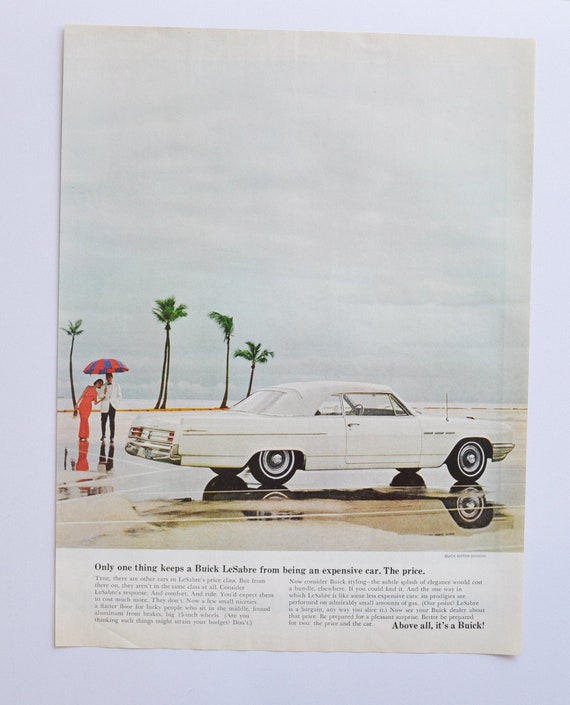 Large Car Ad 1964 Buick Lesabre Le Sabre (general Motors Company