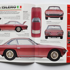 Fiche technique Lamborghini Islero (1968-1970) (voiture photo stat info fiche technique brochure pièces ad print old vintage race sports italy sant’Agata V12)