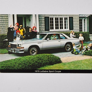 Buick Postkarte - 1979 LeSabre Le Sabre Sport Coupe (Autohändler Autohändler Autohaus Postkarte ad old american GM General Motors)