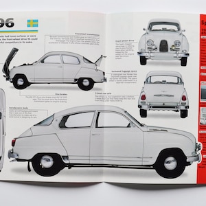 Spec Sheet Saab 96 (1956-1980) (Auto Foto Stat Info Specs Broschüre Print Teile Anzeige Vintage Klassiker Motor Händler Schweden Trollhattan Rallye)