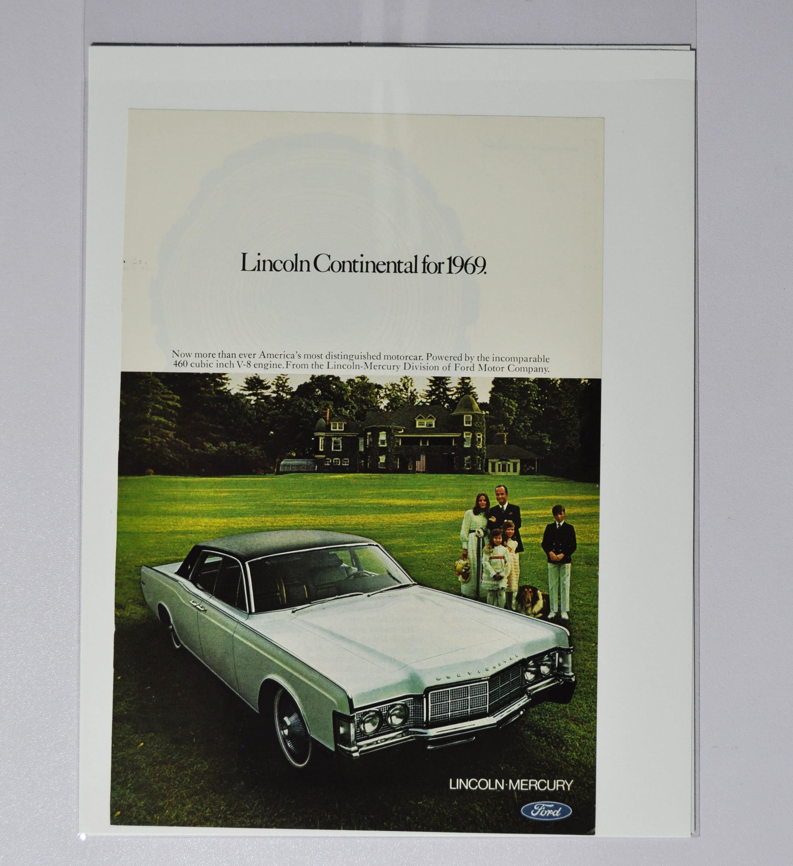 Car Ad 1969 Lincoln Continental (ford Motor Company Mercury
