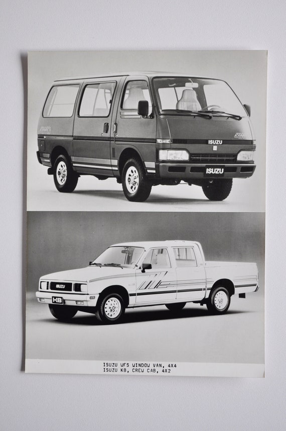 Large Photo Isuzu WFR Window Van 4x4 KB Crew Cab 4x2 car Press Photograph Picture Motor Company Luxury Dealer Poster Auto Old Japanese Etsy
