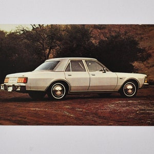 Postcard Dodge Diplomat Four Door (car dealer automobile dealership brochure photo sport american post card ad old classic retro oldtimer)