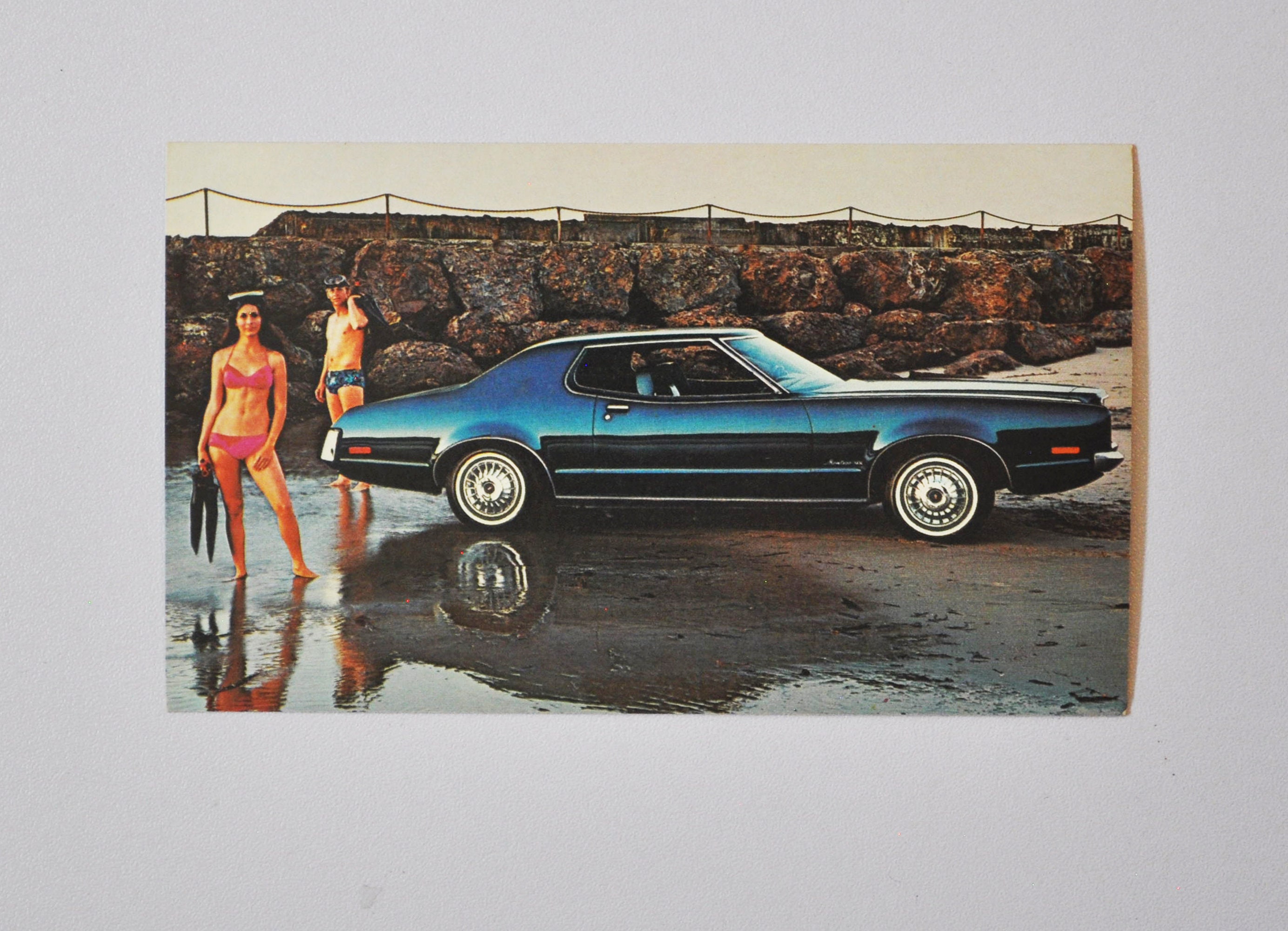 Mercury Postkarte - 1972 Montego MX 2-Türer (Autohändler Autohändler Autohaus Postkarte ad classic retro old american Lincoln Ford Motors)