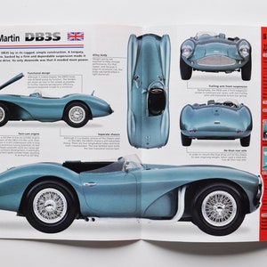 Specificatieblad Aston Martin DB3S (1953-1956) (autofoto stat info specs brochure onderdelenadvertentie oude vintage newport pagnell race 24 uur Le Mans 24 uur)