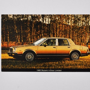 フォード ポストカード - 1980 スカイラーク 4 ドア リミテッド (自動車ディーラー、自動車販売店、ポストカード、広告、古い、クラシック レトロ アメリカン、ピックアップ、デトロイト)