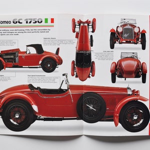 Fiche technique Alfa Romeo 6C 1750 (1929-1933) (voiture photo stat info specs brochure pièces annonce imprimer old vintage race sport race mille miglia auto)